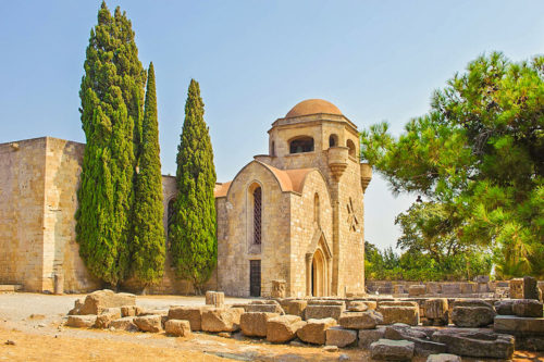 The monastery on Filerimos hill